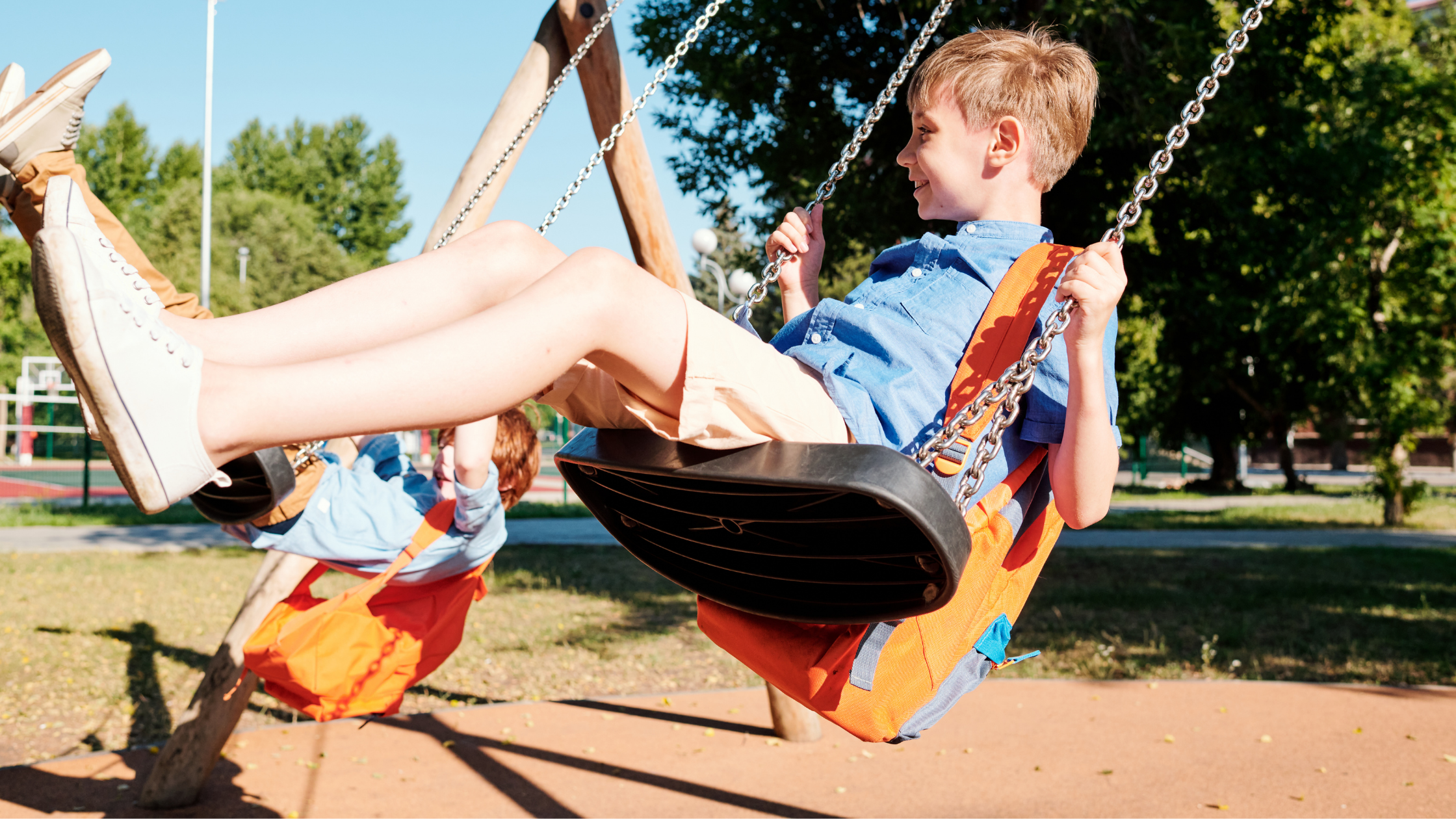 ehs-spending time outside swinging